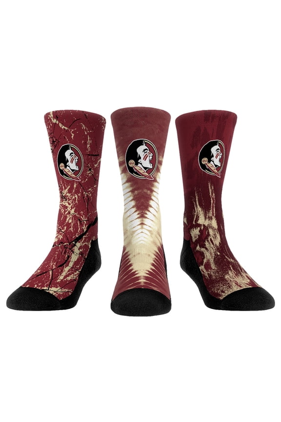 Youth Rock Em Socks Florida State Seminoles Three-Pack Crew Socks Set