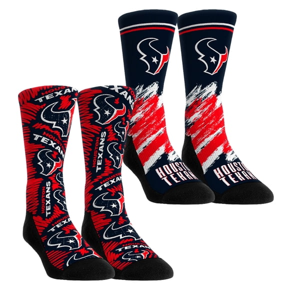 Youth Rock Em Socks Houston Texans Throwback Two-Pack Crew Socks Set