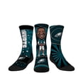 thumbnail image 1 of Youth Rock Em Socks Jalen Hurts Philadelphia Eagles Three-Pack Bobblehead Crew Socks Set, 1 of 4