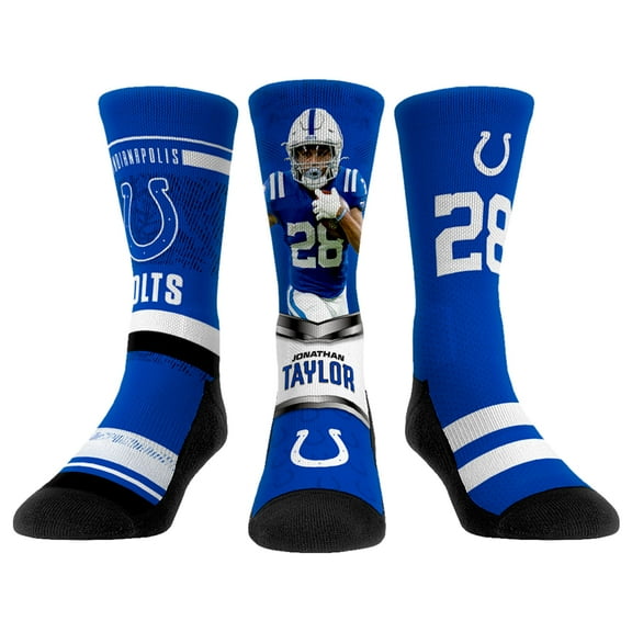 Youth Rock Em Socks Jonathan Taylor Indianapolis Colts Three-Pack Crew Socks Set