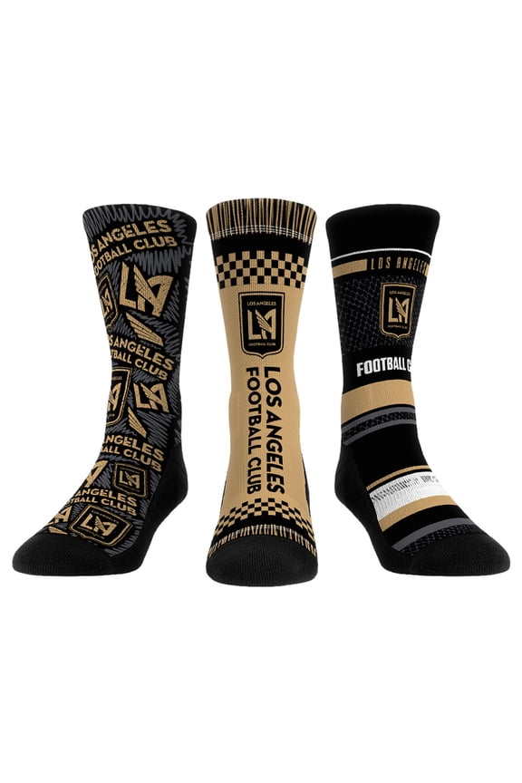 Youth Rock Em Socks LAFC Three-Pack Crew Socks Set