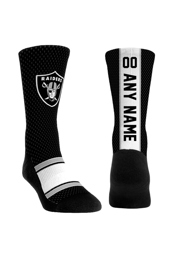 Youth Rock Em Socks Las Vegas Raiders Custom Jersey Crew Socks