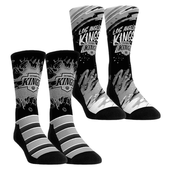 Youth Rock Em Socks Los Angeles Kings Ice Breaker Two-Pack Crew Socks Set
