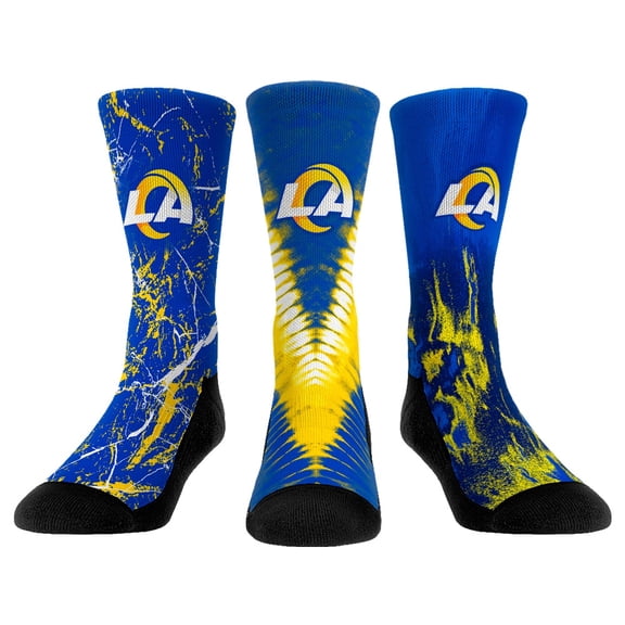 Youth Rock Em Socks Los Angeles Rams 3-Pack Crew Socks Set