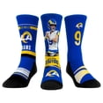 thumbnail image 1 of Youth Rock Em Socks Matthew Stafford Los Angeles Rams 3-Pack Crew Socks Set, 1 of 4