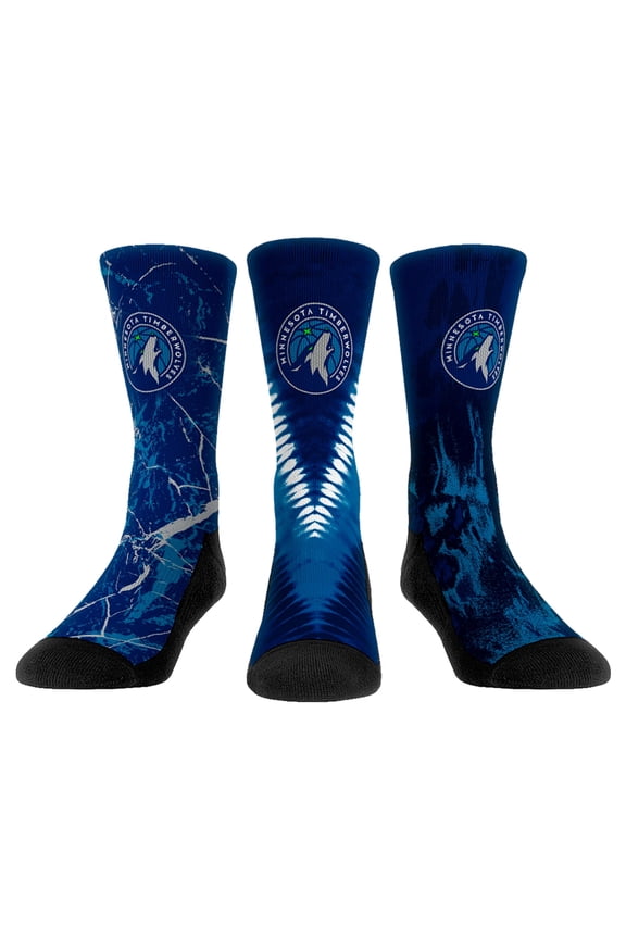 Youth Rock Em Socks Minnesota Timberwolves Three-Pack Crew Socks Set