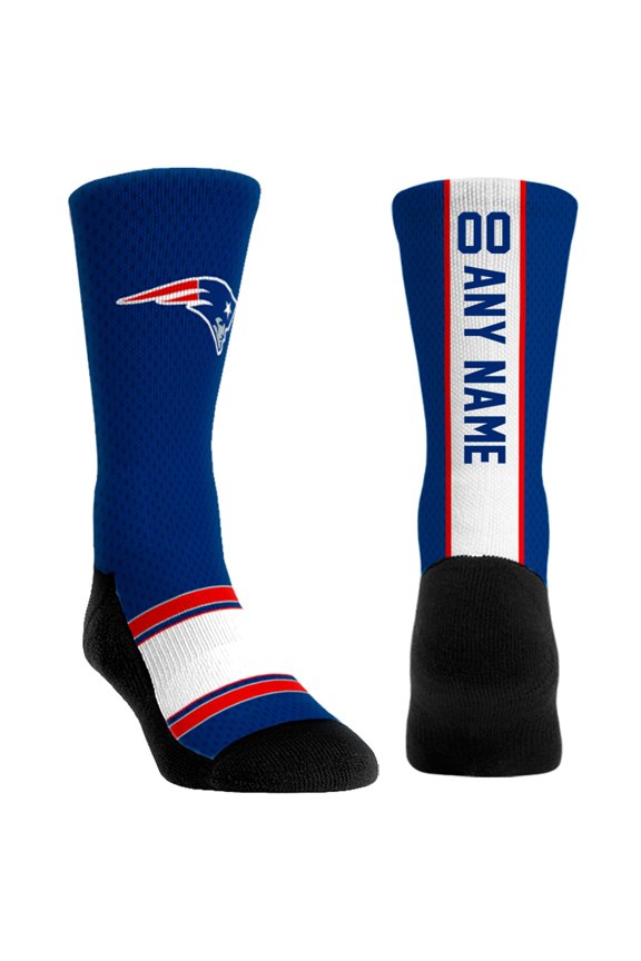 Youth Rock Em Socks New England Patriots Custom Jersey Crew Socks