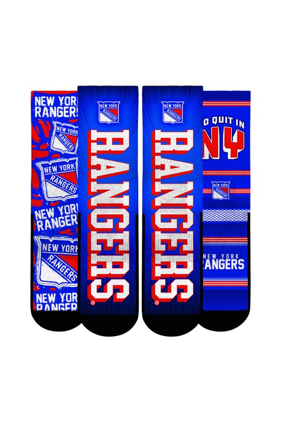Youth Rock Em Socks New York Rangers Fan Favorites Three-Pack Crew Socks Set