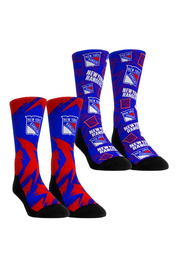 Youth Rock Em Socks New York Rangers Game Day Two-Pack Crew Socks