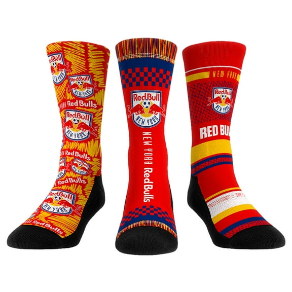 Youth Rock Em Socks New York Red Bulls Three-Pack Crew Socks Set