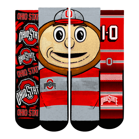 Youth Rock Em Socks Ohio State Buckeyes Fan Favorite Three-Pack Crew Sock Set