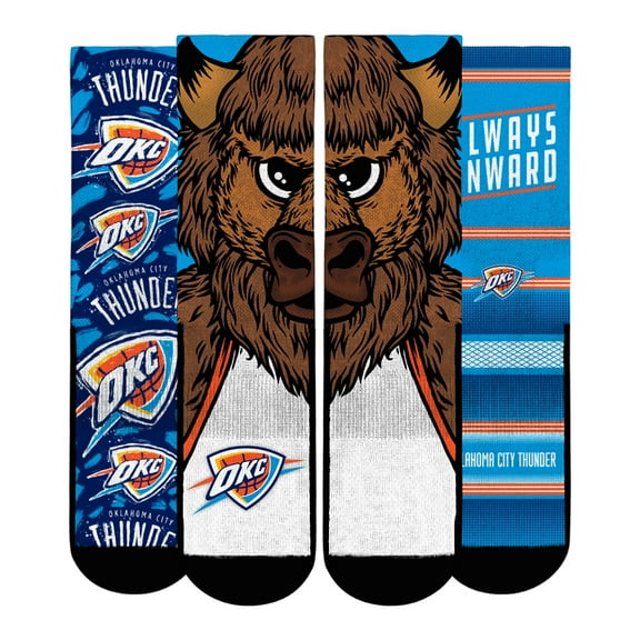 Youth Rock Em Socks  Oklahoma City Thunder Fan Favorites Three-Pack Crew Socks Set