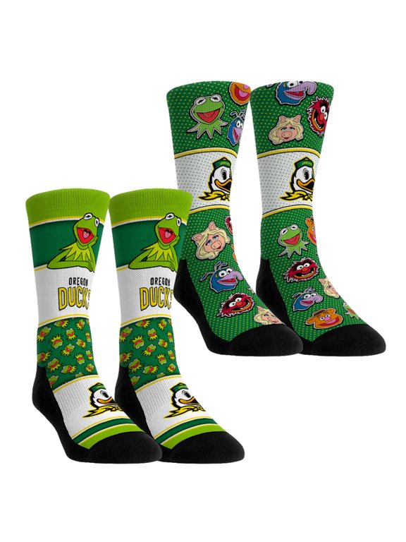 Youth Rock Em Oregon Ducks Muppets 2-Pack Crew Socks Set