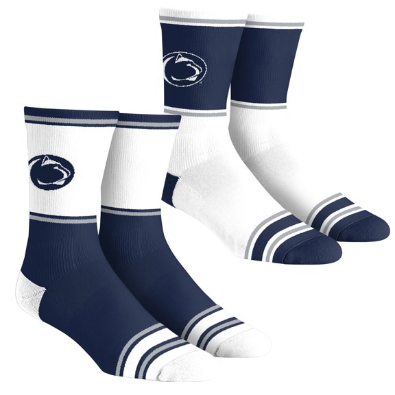 Youth Rock Em Socks Penn State Nittany Lions 2-Pack Color Block Crew Socks Set