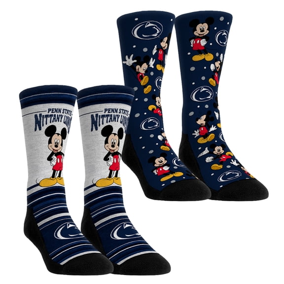 Youth Rock Em Socks Penn State Nittany Lions Mickey Mouse Two-Pack Crew Socks Set