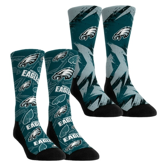 Youth Rock Em Socks Philadelphia Eagles Game Day Two-Pack Crew Sock Set