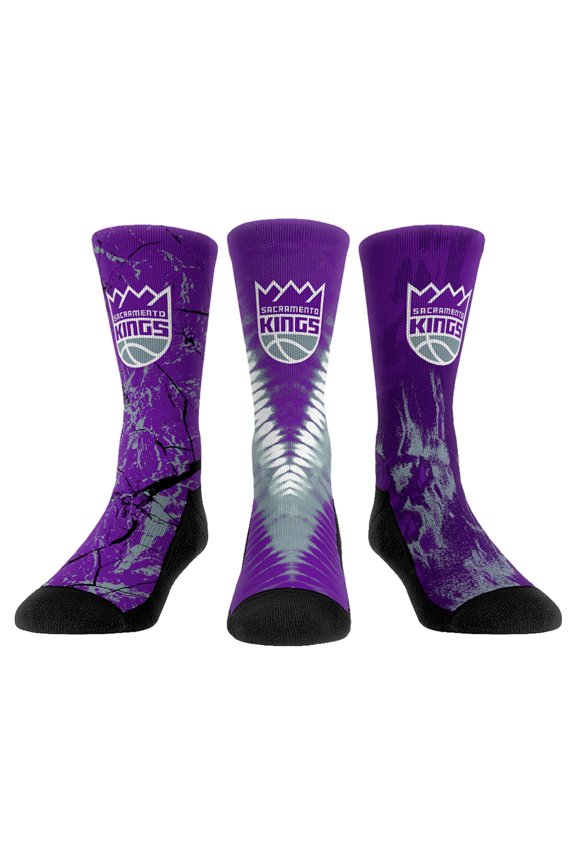 Youth Rock Em Socks Sacramento Kings Three-Pack Crew Socks Set
