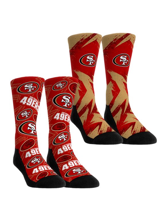 Youth Rock Em Red San Francisco 49ers Game Day Two-Pack Crew Sock Set