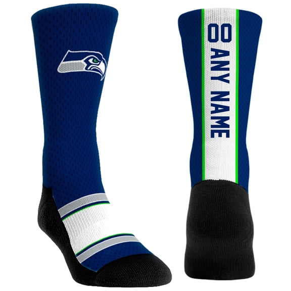 Youth Rock Em Socks Seattle Seahawks Custom Jersey Crew Socks