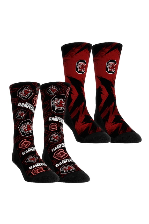 Youth Rock Em Socks South Carolina Gamecocks Game Day Two-Pack Crew Socks Set