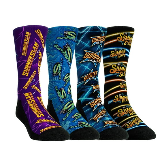 Youth Rock Em Socks SummerSlam 2024 4-Pack Crew Socks