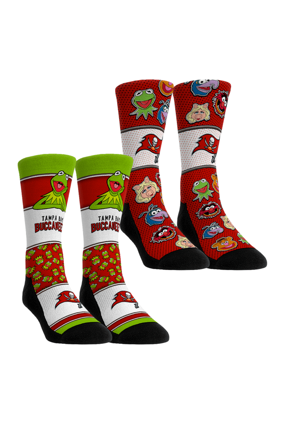 Youth Rock Em Socks Tampa Bay Buccaneers Muppets 2-Pack Crew Socks Set