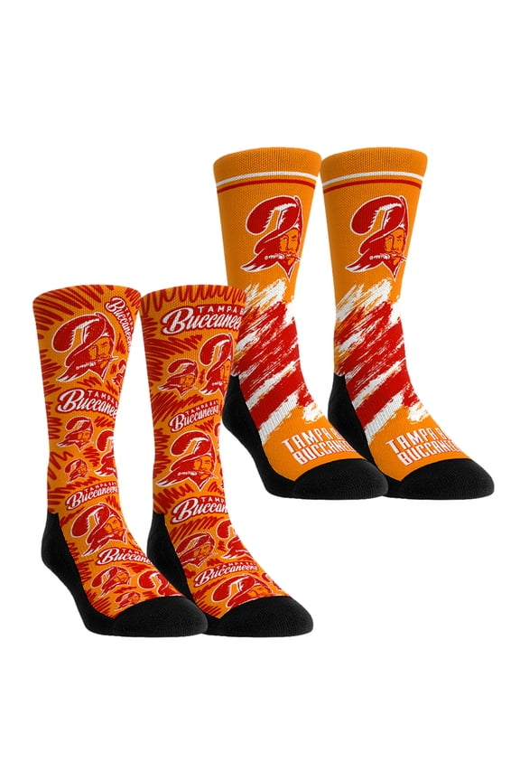 Youth Rock Em Socks Tampa Bay Buccaneers Throwback Two-Pack Crew Socks Set