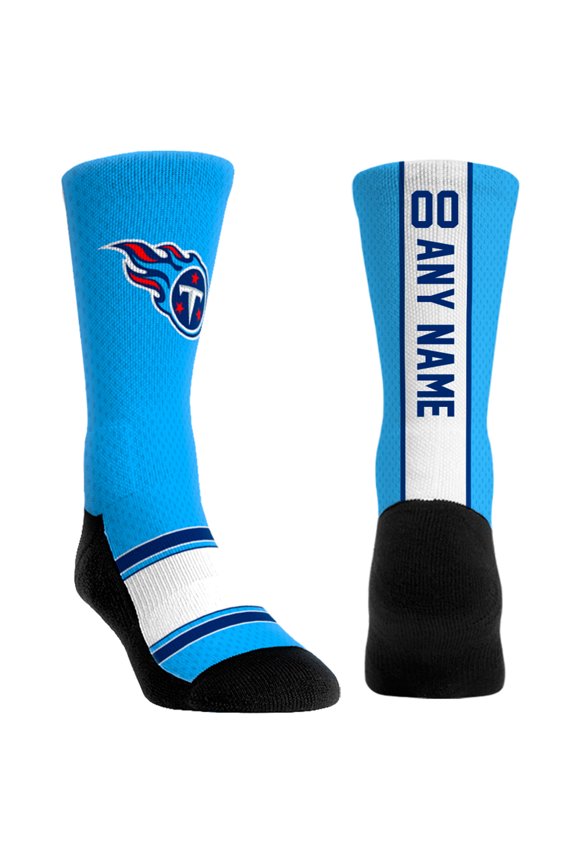Youth Rock Em Socks Tennessee Titans Custom Jersey Crew Socks