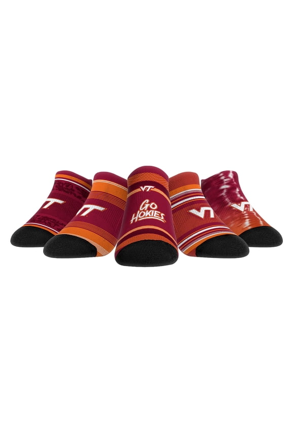 Youth Rock Em Socks Virginia Tech Hokies Super Fan Five-Pack Low-Cut Socks Set