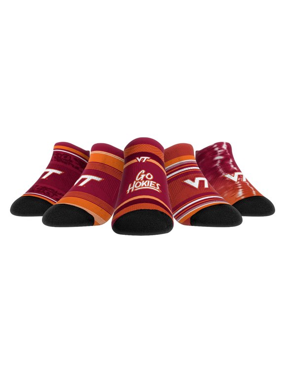 Youth Rock Em Virginia Tech Hokies Super Fan Five-Pack Low-Cut Socks Set
