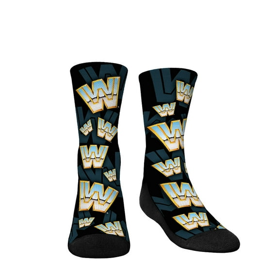Youth Rock Em Socks WWE Throwback All-Over Crew Socks