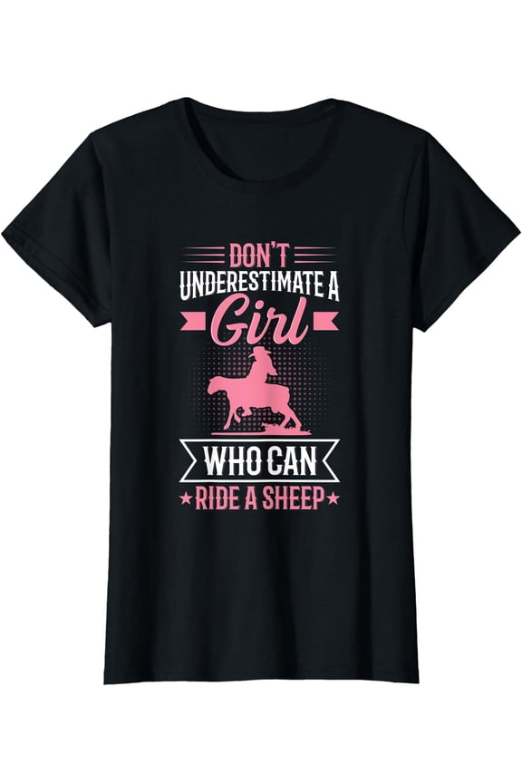 Youth Rodeo Mutton Busting Quote for a Mutton Buster Girl T-Shirt, Unisex T-Shirt