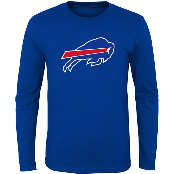 Youth Royal Buffalo Bills Primary Logo Long Sleeve T-Shirt