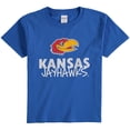 thumbnail image 1 of Youth Royal Kansas Jayhawks Team Logo T-Shirt, 1 of 1