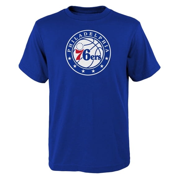 Youth Outerstuff Royal Philadelphia 76ers Primary Logo T-Shirt