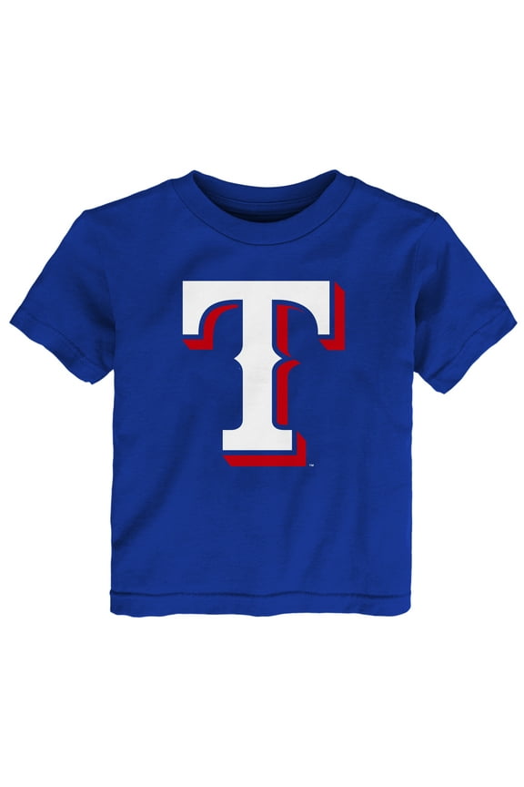 Youth Royal Texas Rangers Logo Primary Team T-Shirt