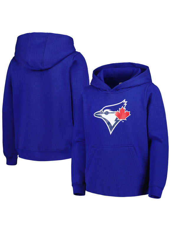 Youth Royal Toronto Blue Jays Team Primary Logo Pullover Hoodie