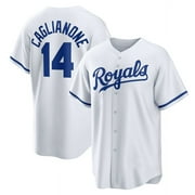 Youth Royals Jac Caglianone#14 Jersey Baseball Team Fan Jerseys Classic Player T-shirt Game Sports Short Sleeved Tops Embroidered Button-down Shirt