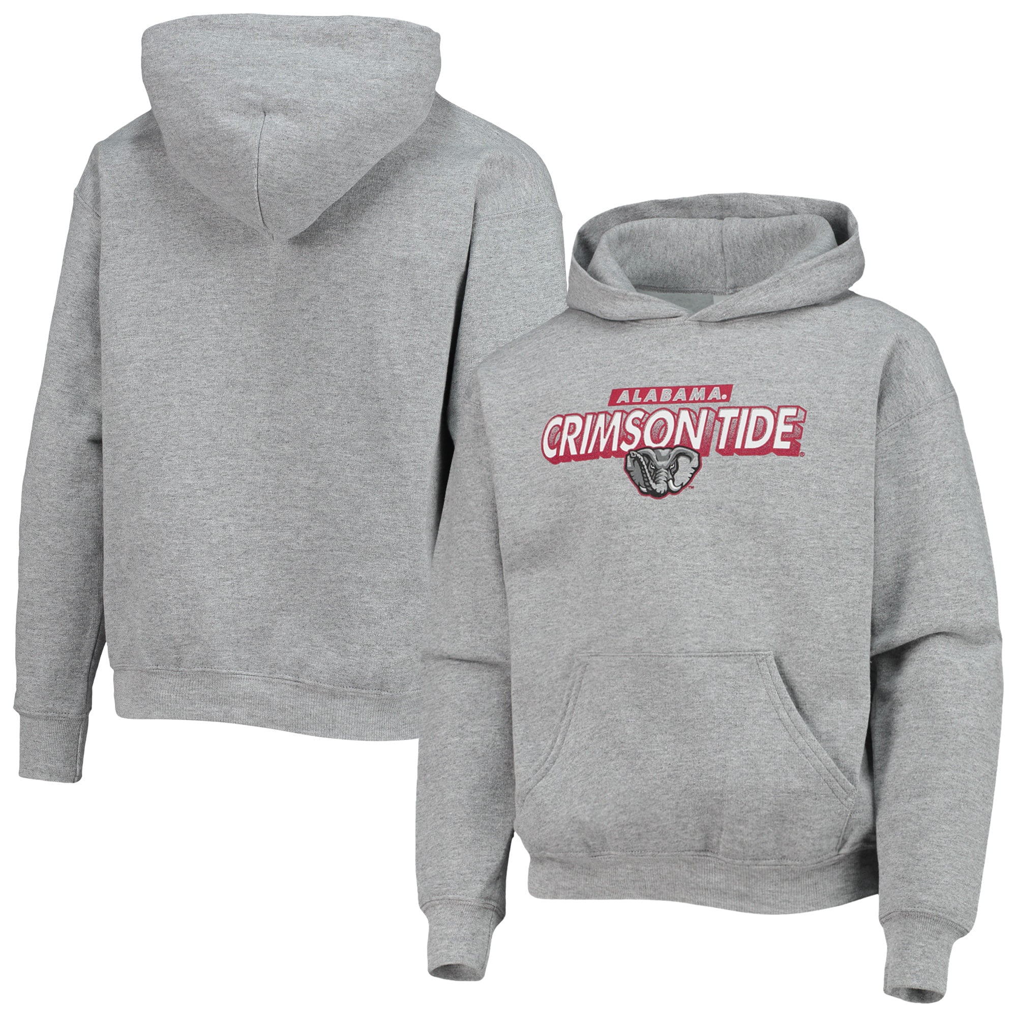 Youth Russell Athletic Heathered Gray Alabama Crimson Tide Pullover ...