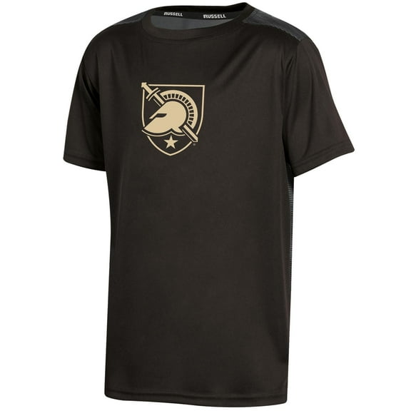 Youth Russell Black Army Black Knights Color Block T-Shirt