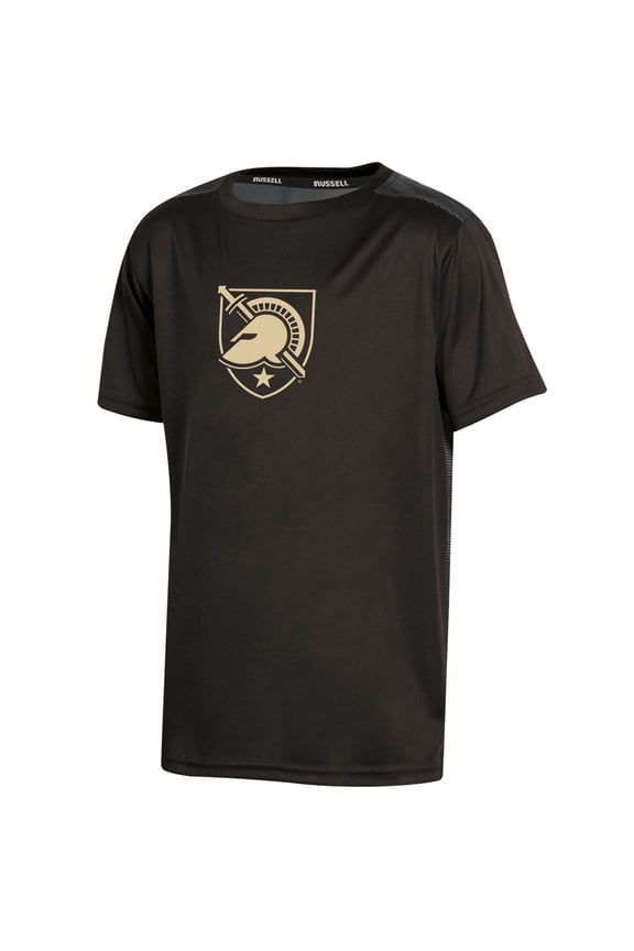 Youth Russell Black Army Black Knights Color Block T-Shirt