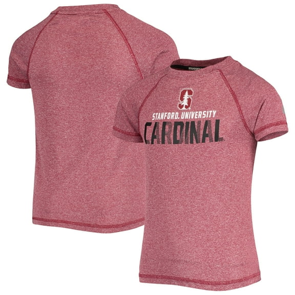 Youth Russell Heathered Cardinal Stanford Cardinal Impact Raglan T-Shirt