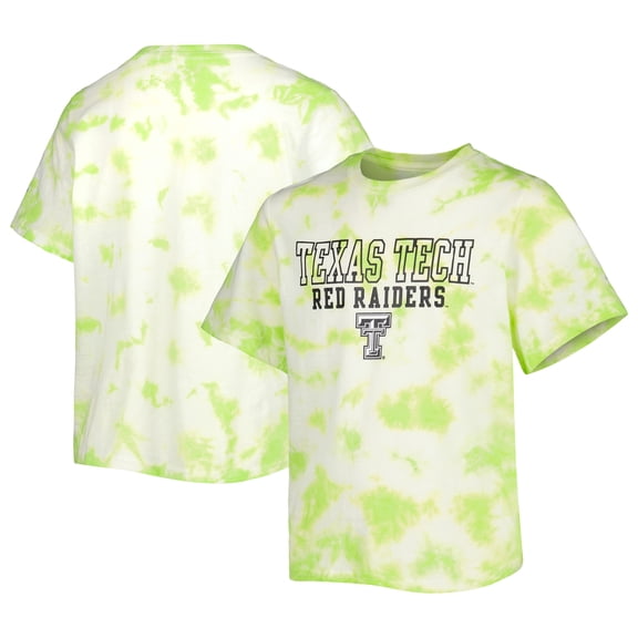 Youth Russell White Texas Tech Red Raiders Tie-Dye T-Shirt
