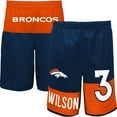 thumbnail image 1 of Youth Russell Wilson Navy Denver Broncos Player Name & Number Shorts, 1 of 3