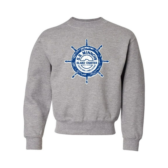 Youth SS Minnow Funny Retro Crewneck Sweatshirt