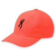 Browning Hat Youth Safety Blaze Orange With 3-D Buck Mark Logo Adjustable