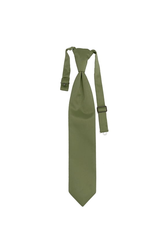 Youth Sage Formal Satin Pre-Tied Neck Tie in a Variety of Colors by Spencer J’s Signature Satin Collection