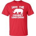 thumbnail image 1 of Youth Save The Chubby Unicorns Funny Rhino T-Shirt, 1 of 1
