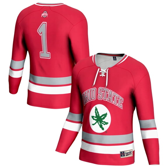 Youth Scarlet Ohio State Buckeyes Lightweight Women's Hockey Team Fashion Jersey