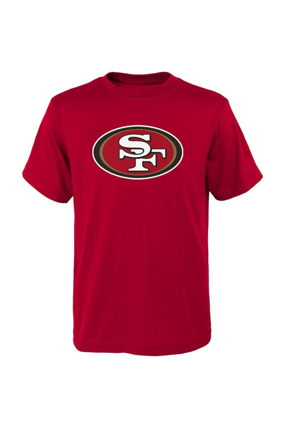 Youth Outerstuff Scarlet San Francisco 49ers Primary Logo T-Shirt